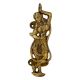 1 Pair Golden Brass Dancing Lady Door Handle